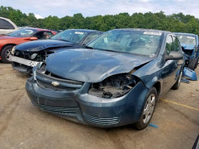 1G1AK55F867628227 - 2006 CHEVROLET COBALT LS BLUE photo 2