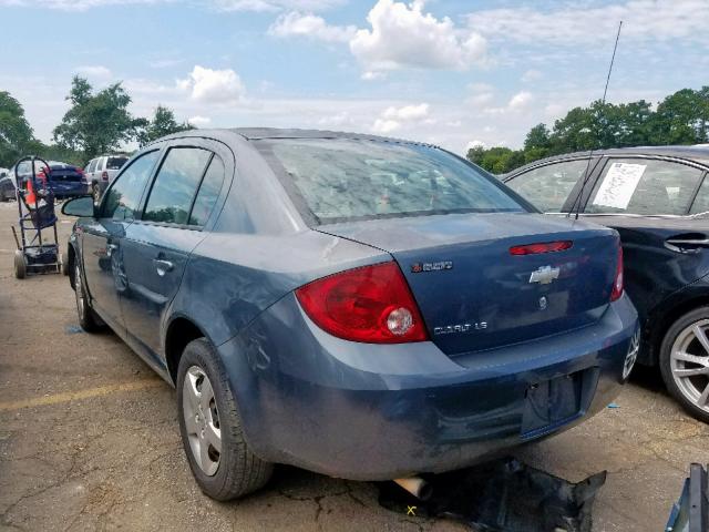 1G1AK55F867628227 - 2006 CHEVROLET COBALT LS BLUE photo 3