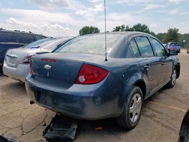 1G1AK55F867628227 - 2006 CHEVROLET COBALT LS BLUE photo 4