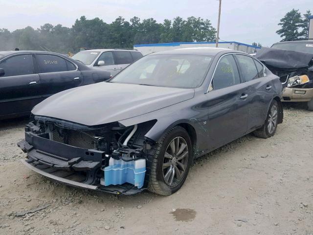 JN1BV7AP6EM692573 - 2014 INFINITI Q50 BASE GRAY photo 2