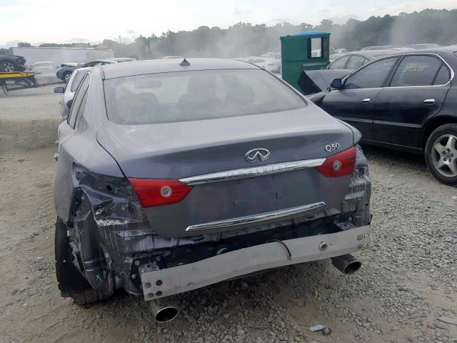 JN1BV7AP6EM692573 - 2014 INFINITI Q50 BASE GRAY photo 9