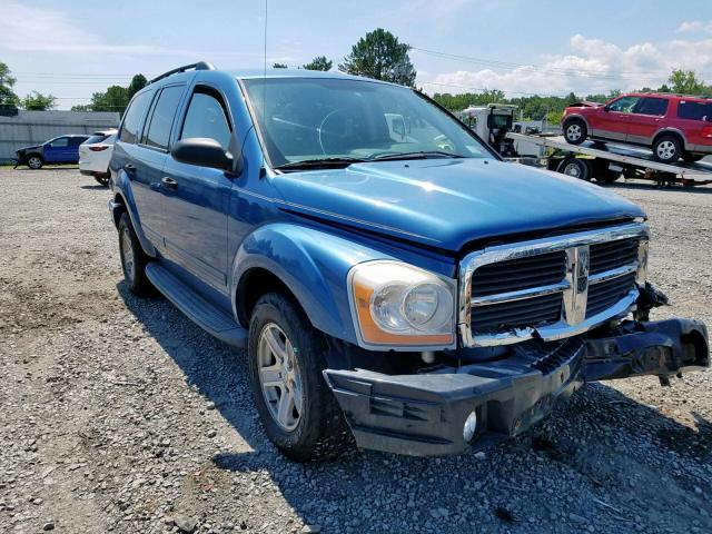 1D4HB48N85F601880 - 2005 DODGE DURANGO SL BLUE photo 1