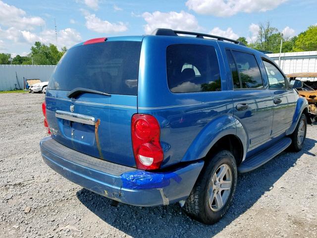 1D4HB48N85F601880 - 2005 DODGE DURANGO SL BLUE photo 4