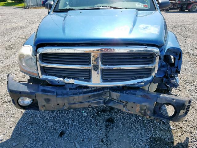 1D4HB48N85F601880 - 2005 DODGE DURANGO SL BLUE photo 7