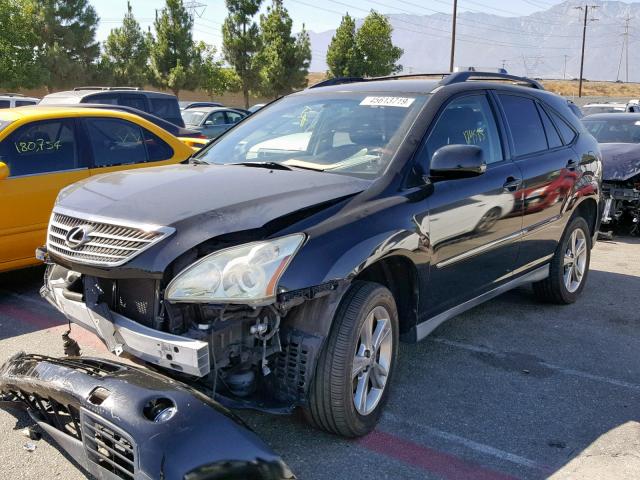 JTJGW31UX72004858 - 2007 LEXUS RX 400H BLACK photo 2