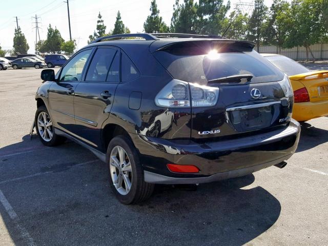 JTJGW31UX72004858 - 2007 LEXUS RX 400H BLACK photo 3