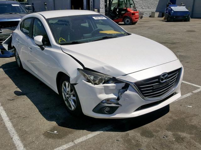 JM1BM1L75F1245150 - 2015 MAZDA 3 TOURING WHITE photo 1