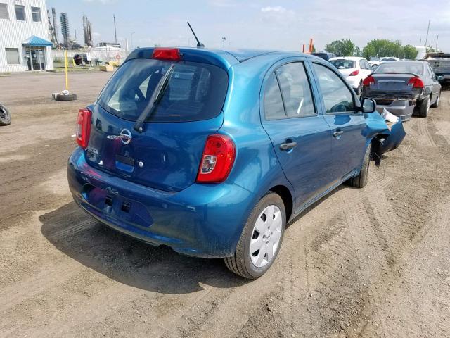 3N1CK3CP5HL265581 - 2017 NISSAN MICRA BLUE photo 4