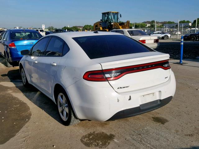 1C3CDFBB2FD212360 - 2015 DODGE DART SXT WHITE photo 3