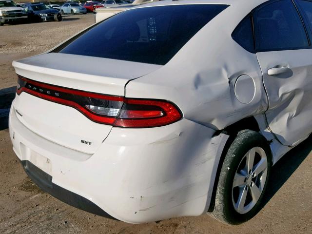 1C3CDFBB2FD212360 - 2015 DODGE DART SXT WHITE photo 9