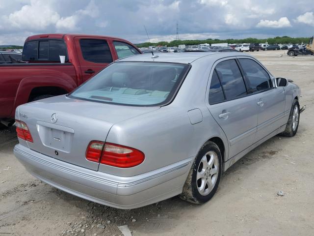 WDBJF65J52B403887 - 2002 MERCEDES-BENZ E 320 SILVER photo 4