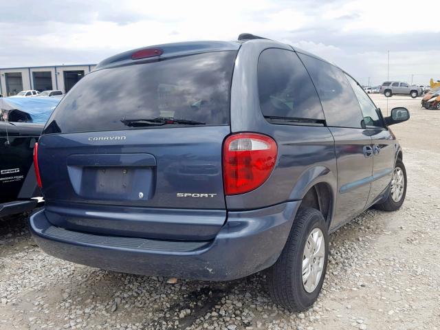 1B4GP45381B231395 - 2001 DODGE CARAVAN SP BLUE photo 4