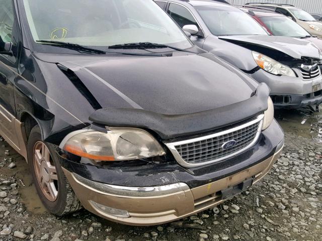 2FMDA534X1BA70031 - 2001 FORD WINDSTAR S BLACK photo 9