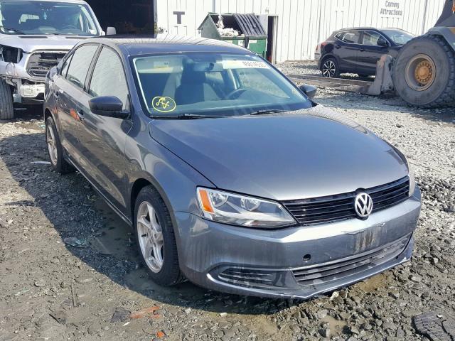 3VW2K7AJ6CM385324 - 2012 VOLKSWAGEN JETTA BASE GRAY photo 1