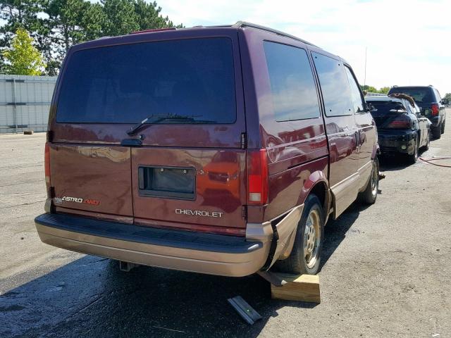 1GNEL19X43B146310 - 2003 CHEVROLET ASTRO MAROON photo 4