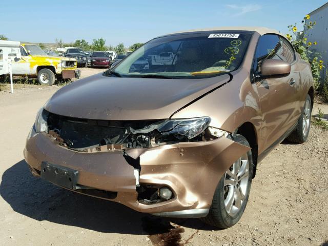 JN8AZ1FY3BW002326 - 2011 NISSAN MURANO CRO GOLD photo 2