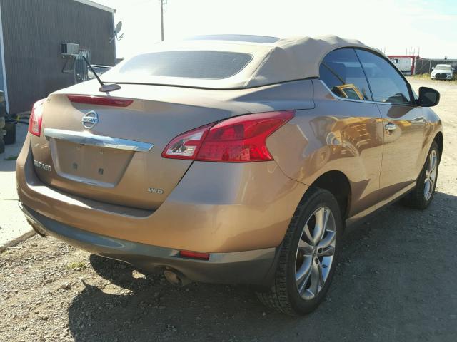 JN8AZ1FY3BW002326 - 2011 NISSAN MURANO CRO GOLD photo 4