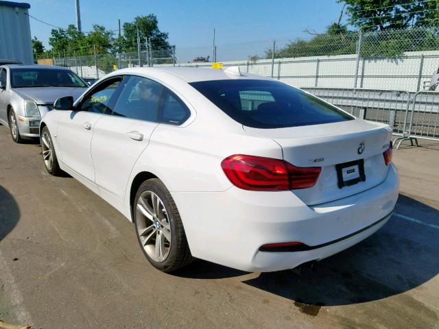 WBA4J3C57KBL10562 - 2019 BMW 430XI GRAN WHITE photo 3