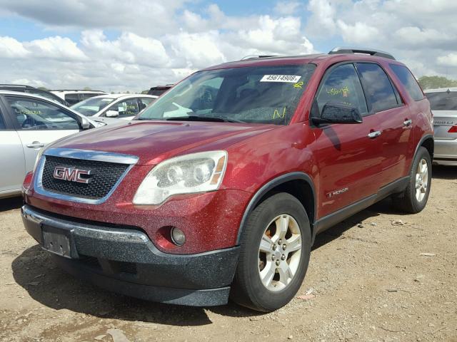 1GKER13778J111441 - 2008 GMC ACADIA SLE RED photo 2