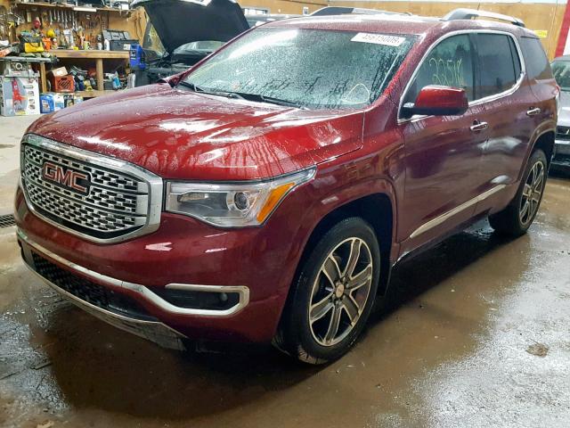 1GKKNXLS6JZ108995 - 2018 GMC ACADIA DEN RED photo 2