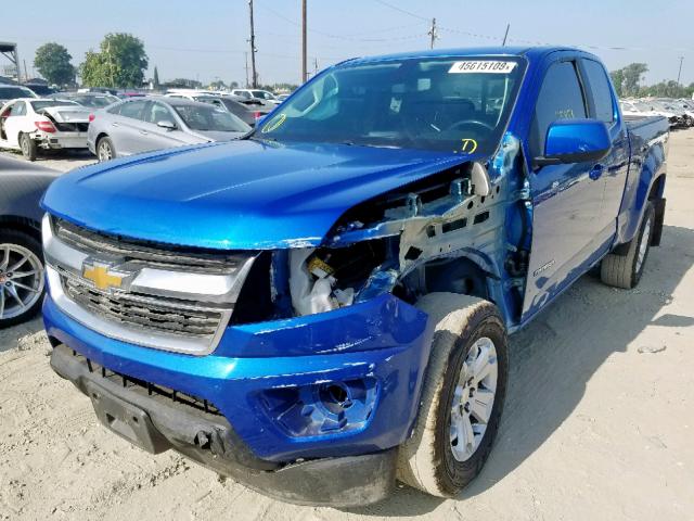 1GCHSCEA2J1137890 - 2018 CHEVROLET COLORADO L BLUE photo 2