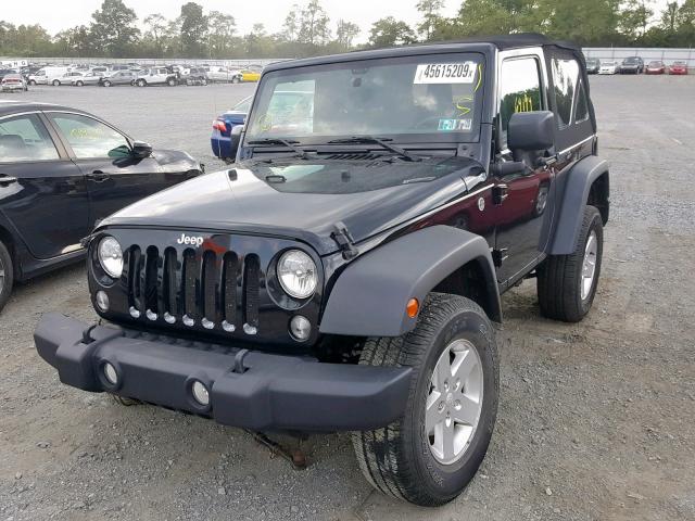 1C4AJWAG1FL530095 - 2015 JEEP WRANGLER S BLACK photo 2