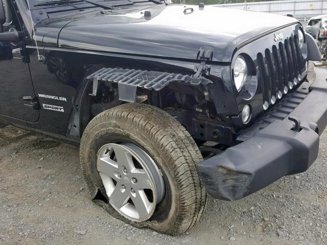 1C4AJWAG1FL530095 - 2015 JEEP WRANGLER S BLACK photo 9