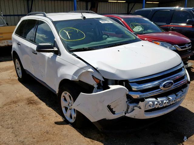 2FMDK4GC2EBA49785 - 2014 FORD EDGE SE WHITE photo 1