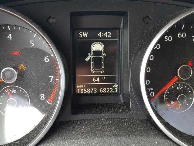 WVWAB7AJ1CW335042 - 2012 VOLKSWAGEN GOLF 黑色 照片 8