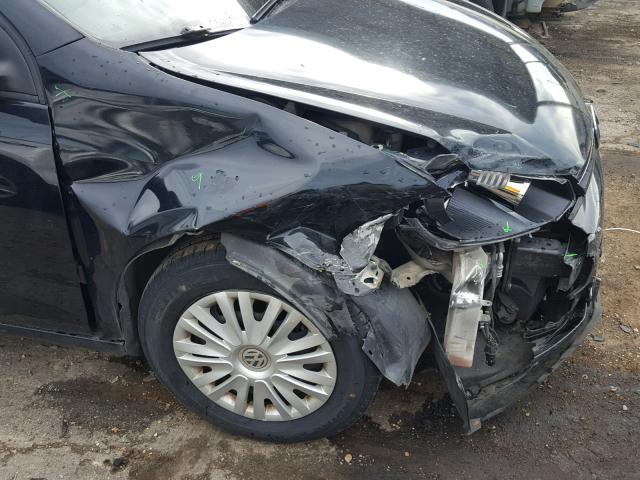 WVWAB7AJ1CW335042 - 2012 VOLKSWAGEN GOLF 黑色 照片 9