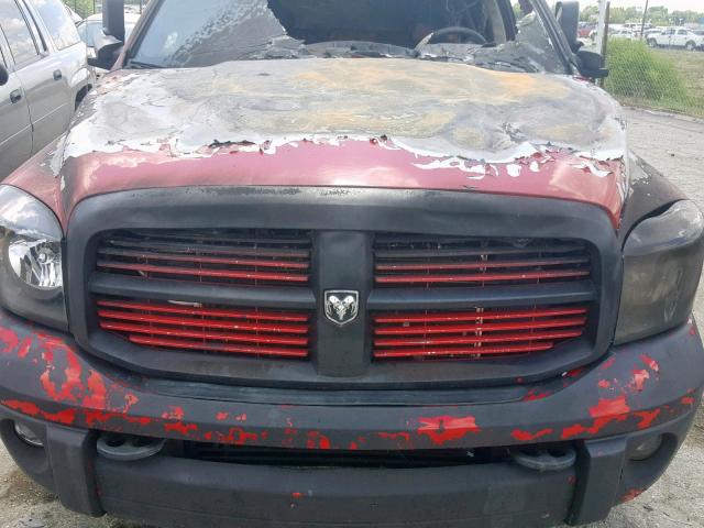 3D7KS28C66G286329 - 2006 DODGE RAM 2500 S RED photo 7