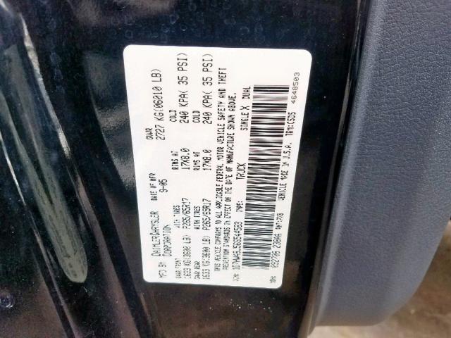 1D7HW48J56S544583 - 2006 DODGE DAKOTA QUA BLACK photo 10