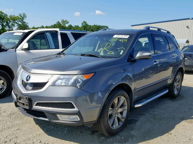 2HNYD2H71BH507048 - 2011 ACURA MDX ADVANC CHARCOAL photo 2