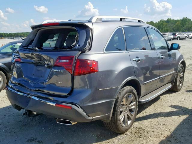 2HNYD2H71BH507048 - 2011 ACURA MDX ADVANC CHARCOAL photo 4