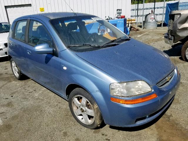 KL1TD66686B583146 - 2006 CHEVROLET AVEO BASE ლურჯი ფოტო 1