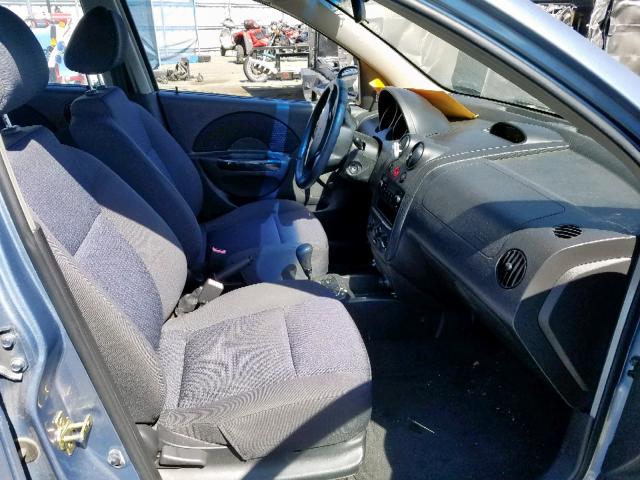 KL1TD66686B583146 - 2006 CHEVROLET AVEO BASE ლურჯი ფოტო 5