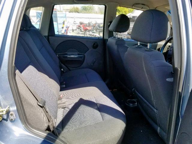 KL1TD66686B583146 - 2006 CHEVROLET AVEO BASE ლურჯი ფოტო 6
