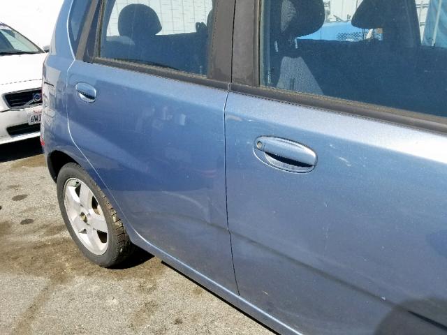 KL1TD66686B583146 - 2006 CHEVROLET AVEO BASE ლურჯი ფოტო 9
