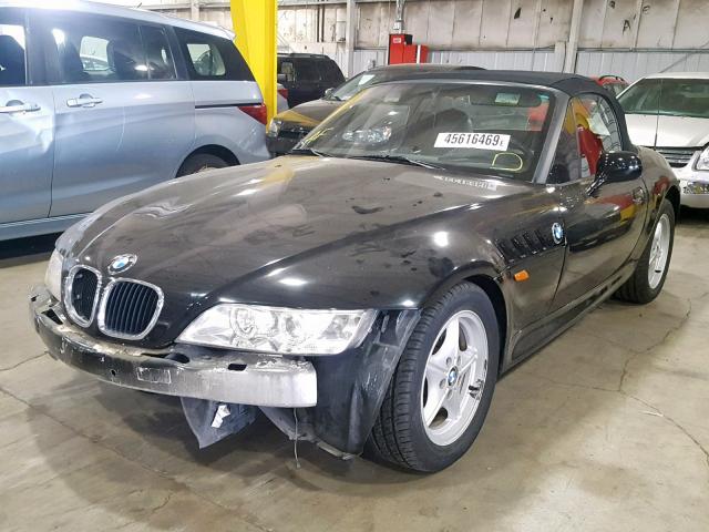 4USCH7320VLE03748 - 1997 BMW Z3 1.9 BLACK photo 2