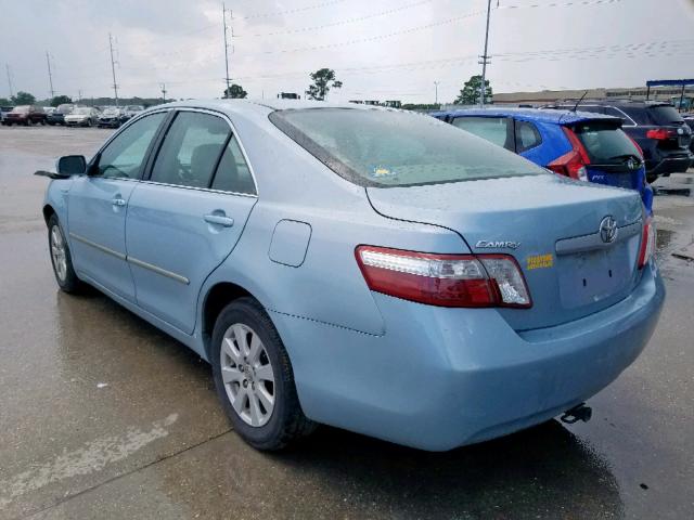 4T1BB46KX9U102247 - 2009 TOYOTA CAMRY HYBR BLUE photo 3