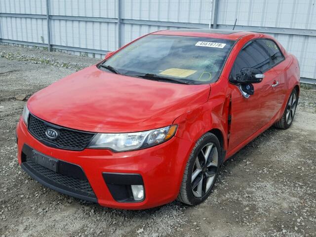 KNAFW6A31A5105331 - 2010 KIA FORTE SX RED photo 2