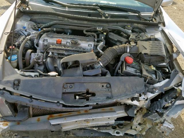 1HGCS1B81BA000670 - 2011 HONDA ACCORD EXL SILVER photo 7