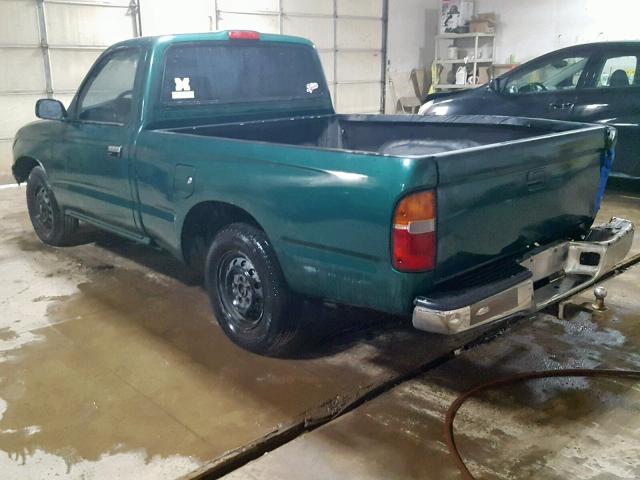 4TANL42N0XZ448205 - 1999 TOYOTA TACOMA GREEN photo 3