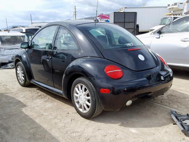 3VWCR31C15M403810 - 2005 VOLKSWAGEN NEW BEETLE შავი ფოტო 3