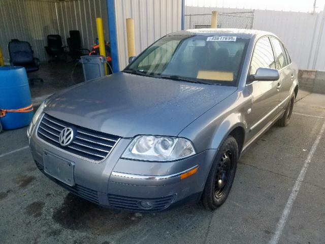 WVWPD63B42P035296 - 2002 VOLKSWAGEN PASSAT GLS GRAY photo 2