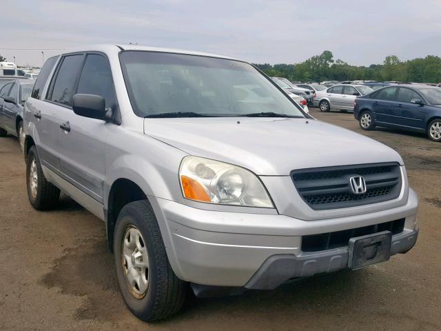 2HKYF18154H527349 - 2004 HONDA PILOT LX SILVER photo 1