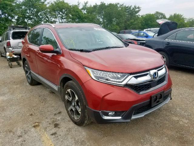 2HKRW2H95KH602287 - 2019 HONDA CR-V TOURI RED photo 1