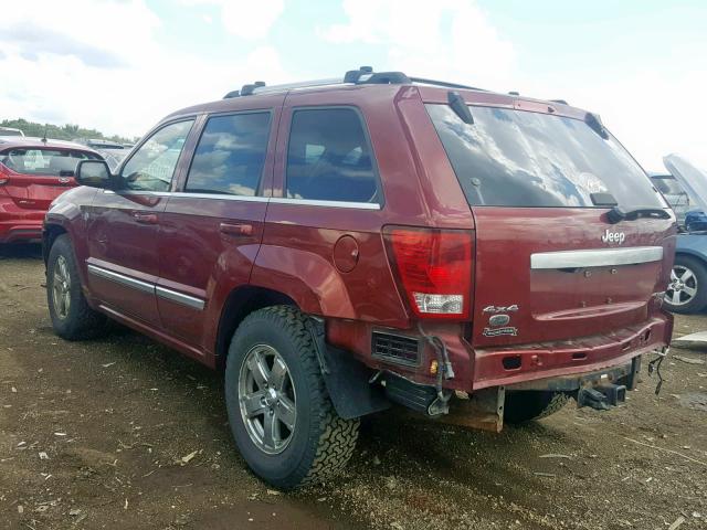 1J8HR68237C503282 - 2007 JEEP GRAND CHER MAROON photo 3