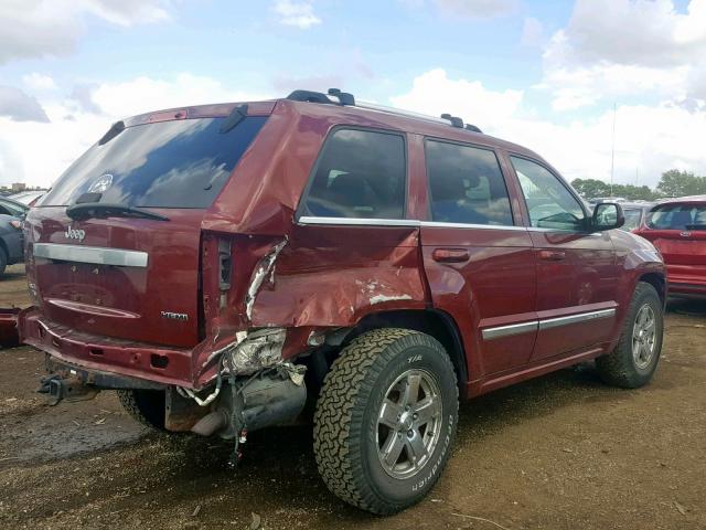 1J8HR68237C503282 - 2007 JEEP GRAND CHER MAROON photo 4