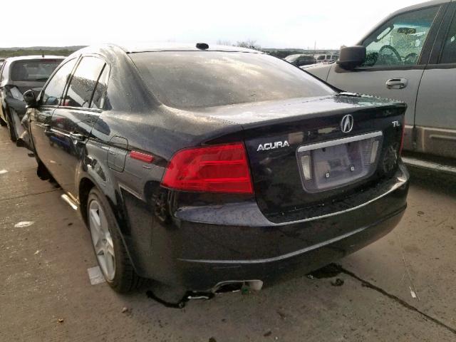 19UUA66286A031401 - 2006 ACURA 3.2TL BLACK photo 3